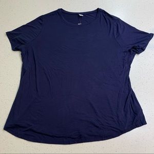 Old Navy Luxe dark blue short sleeve tee